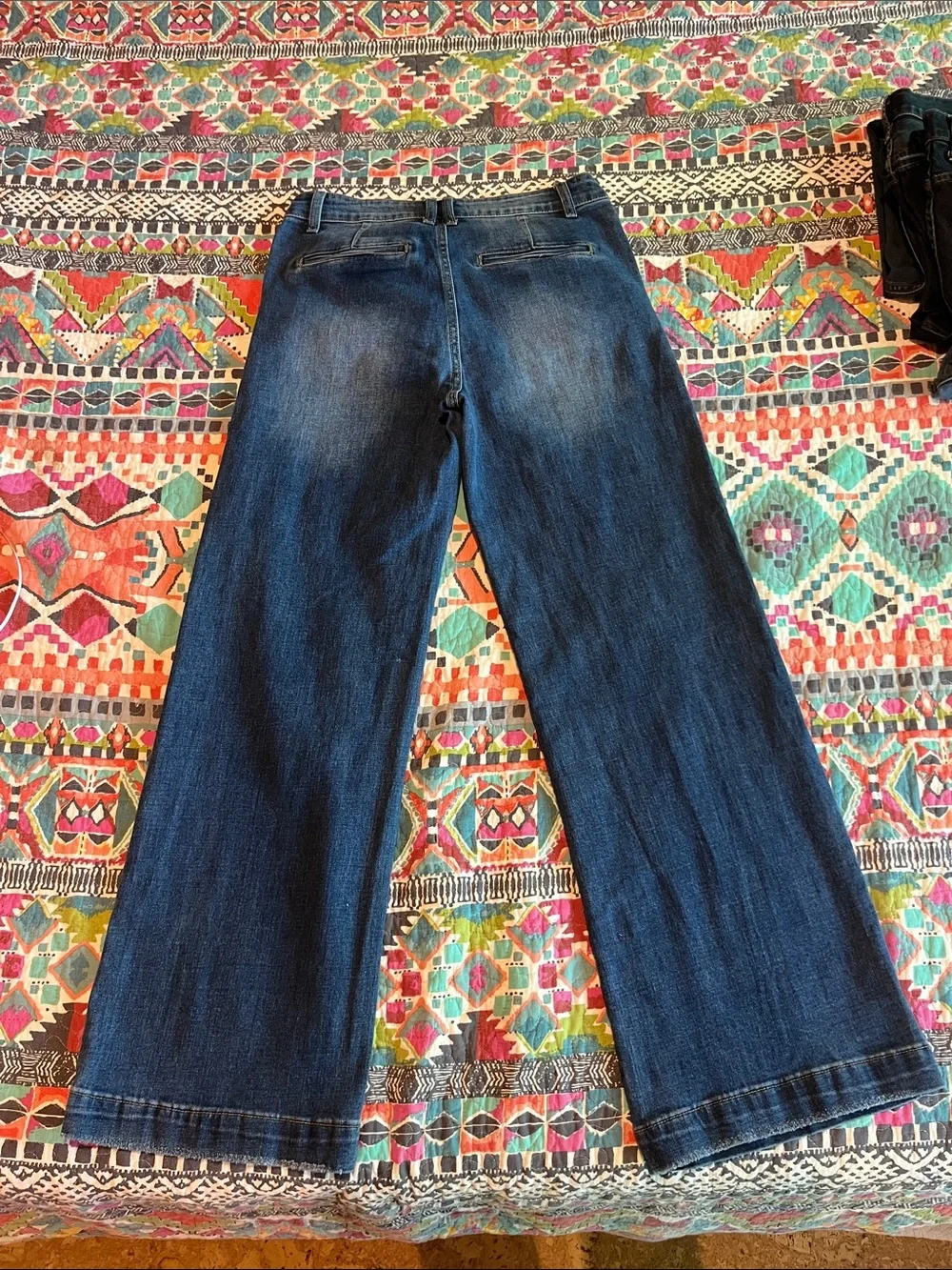 KanCan Wide Leg Jeans - Dark Blue Wide leg high rise 28/9 women’s - Picture 7 of 8